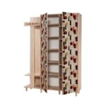 Έπιπλο εισόδου Garmanto δρυς μελαμίνη 135x36x194εκ ed12423 - Image 4