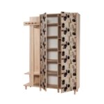 Έπιπλο εισόδου Garmanto δρυς μελαμίνη 135x36x194εκ ed12424 - Image 4