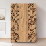 Ντουλάπα Sapere μελαμίνη 120x48x189cm Atlantic Pine ed12444