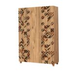 Ντουλάπα Sapere μελαμίνη 120x48x189cm Atlantic Pine ed12444 - Image 4