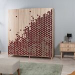 Ντουλάπα ρούχων Trio 180x52x192cm μελαμίνη oak ed1247