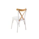 Τραπεζαρία Olive 5 τεμάχια 120x75x75cm μελαμίνη άσπρη ed12496 - Image 4