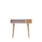 Κονσόλα Kiogi δρυς άσπρο μελαμίνη 100x30x94εκ ed1252 - Image 2