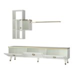 Έπιπλο τηλεόρασης Korneli 180x35x46 5cm μελαμίνη ed1253 - Image 3