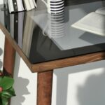 Γραφείο Piceno καρυδί χρώμα ξύλο 110x60x73cm ed1255 - Image 3