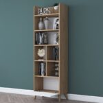 Βιβλιοθήκη Nord καρυδί μελαμίνη 63x35x195εκ ed12580 - Image 5