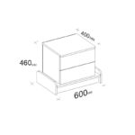 Κομοδίνο Marin 60x46x40cm μελαμίνη ed12589 - Image 2