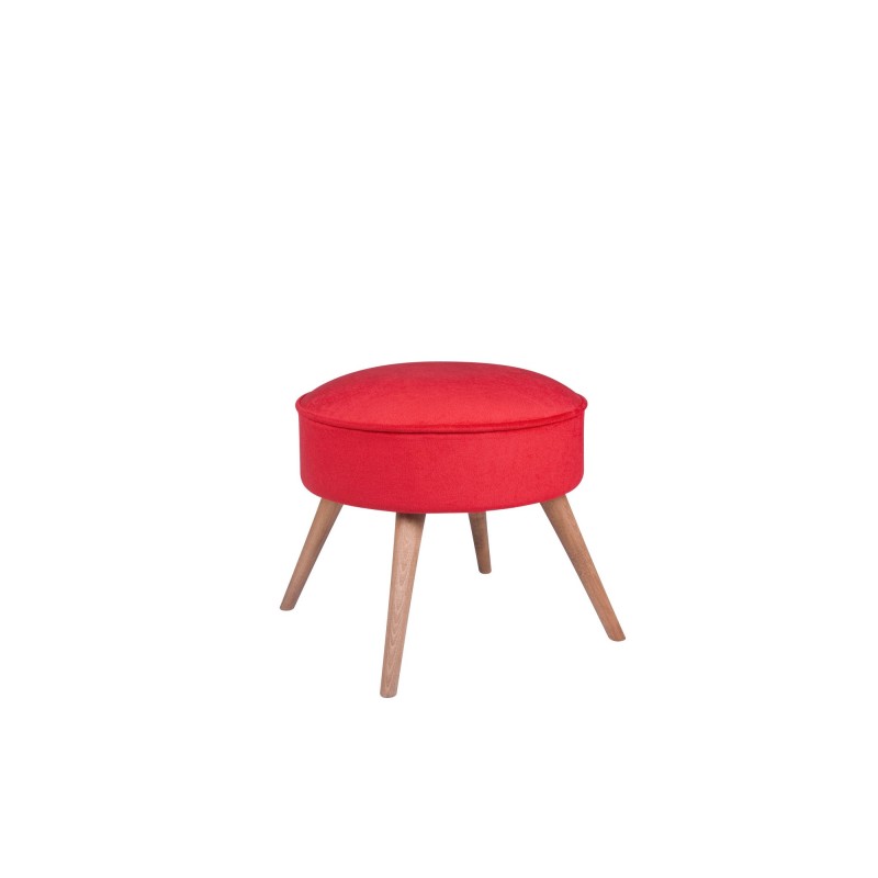 12598_0-800x800 Σκαμπώ Boyce κόκκινο 45x45x41cm ξύλο ύφασμα ed12598 - Image 1