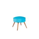 Σκαμπώ Boyce Turquoise 45x45x41cm ξύλο ύφασμα ed12599