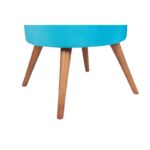 Σκαμπώ Boyce Turquoise 45x45x41cm ξύλο ύφασμα ed12599 - Image 4