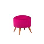 Σκαμπώ Buena 45x43cm μωβ ed12602