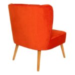 Πολυθρόνα Moon River κεραμιδί 64x65x75cm ed12606 - Image 3