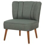 Πολυθρόνα Mona γκρι πράσινο 64x65x75cm ed12608