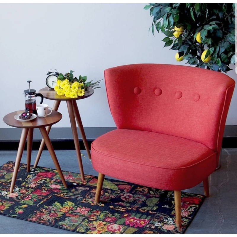 12616_0-800x800 Πολυθρόνα Bienville κεραμιδί ύφασμα 80x72x77cm ed12616 - Image 1