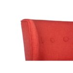 Πολυθρόνα Bienville κεραμιδί ύφασμα 80x72x77cm ed12616 - Image 4