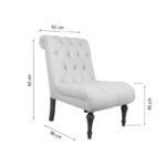 Καρέκλα Jose Petrol πράσινο 61x90x92cm ed12625 - Image 2