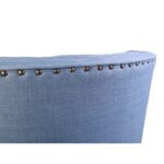 Πολυθρόνα Lamont μπλε ύφασμα και ξύλο 73x85x80cm ed12630 - Image 4