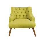 Πολυθρόνα Lamont Pistachio Green ξύλο και ύφασμα 73x85x80cm ed12633 - Image 3