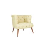 Πολυθρόνα Ovest κρεμ 75x80x76cm ed12643