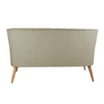 Καναπές διθέσιος ξύλινος Lamont γκρι χρώμα 140x74x80cm ed12653 - Image 3