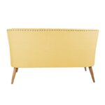 Καναπές διθέσιος ξύλινος Lamont κίτρινο χρώμα 140x74x80cm ed12658 - Image 3