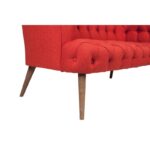 Καναπές διθέσιος Ovest κεραμιδί 75x140x76cm ed12667 - Image 5