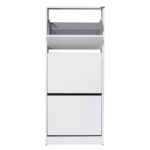 Παπουτσοθήκη Adore 51x26x119cm μελαμίνη άσπρη ed12714 - Image 4
