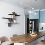 Ράφι τοίχου Leo ανθρακί μελαμίνη 123x22x80 5cm ed12720 - Image 5