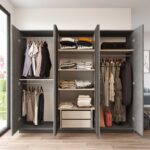 Ντουλάπα Hearm ανθρακί γκρι μελαμίνη 207 6x50x183 8εκ ed12739 - Image 5