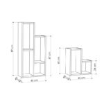 Ράφι Sule oak μελαμίνη 42x20x89cm ed1273 - Image 2