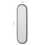 Καθρέφτης Magnum mdf 40x120cm μαύρο ed12740 - Image 2