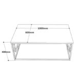 Τραπέζι σαλονιού Celin atlantic pine μελαμίνη 100x60x40εκ ed12747 - Image 2