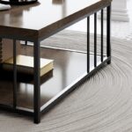 Τραπεζάκι σαλονιού Zeta καρυδί μαύρο 90x90x40cm ed12764 - Image 4