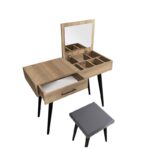 Τουαλέτα μακιγιάζ Rouge Hitit χρ΄ωμα μελαμίνη 90x45x80cm ed12789 - Image 5