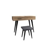 Τουαλέτα μακιγιάζ Rouge Hitit χρ΄ωμα μελαμίνη 90x45x80cm ed12789 - Image 3