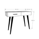 Τουαλέτα μακιγιάζ Rouge Hitit χρ΄ωμα μελαμίνη 90x45x80cm ed12789 - Image 2