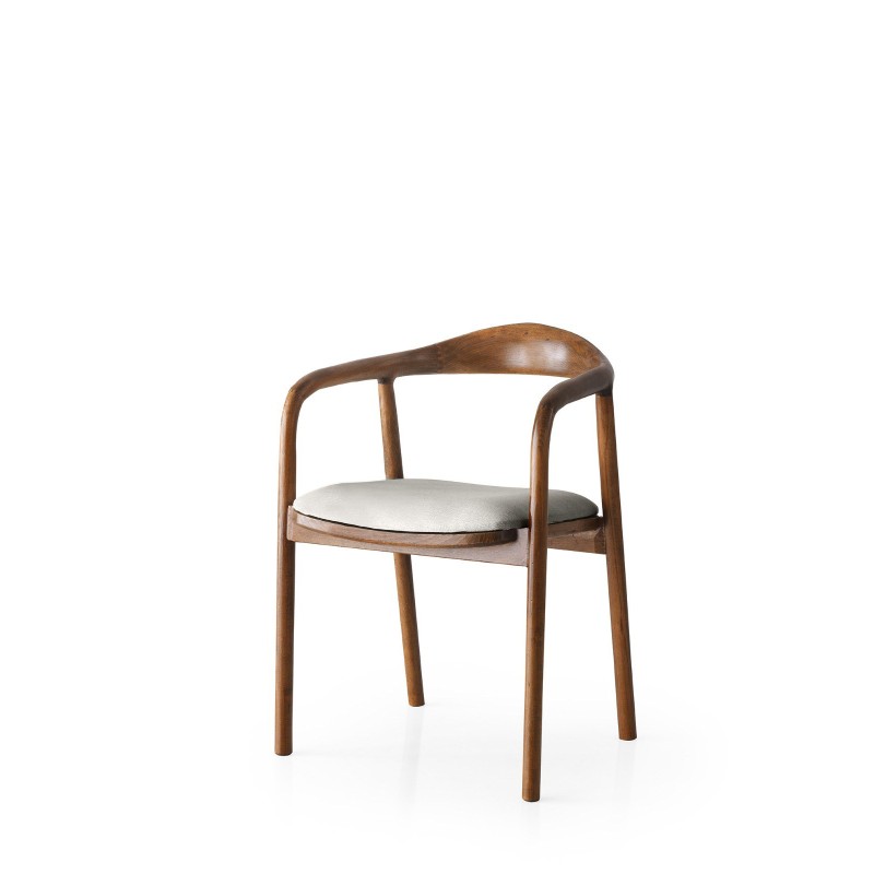 12794_0-800x800 Πολυθρόνα Bene ξύλινη γκρι 52x51x77cm ed12794 - Image 1