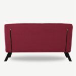 Διθέσιος Καναπές Κρεβάτι Sandolo Maroon χρώμα 133x50x45cm ed12800 - Image 2