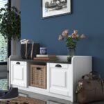 Έπιπλο εισόδου Mira άσπρο μάρμαρο μελαμίνη 120x40x45εκ ed12811