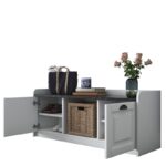 Έπιπλο εισόδου Mira άσπρο μάρμαρο μελαμίνη 120x40x45εκ ed12811 - Image 3