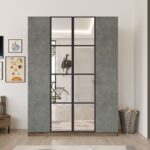 Ντουλάπα Heat καφέ γκρι μελαμίνη 138 4x50x183 8εκ ed12826