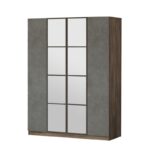 Ντουλάπα Heat καφέ γκρι μελαμίνη 138 4x50x183 8εκ ed12826 - Image 3