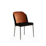 Σετ καρέκλας 2 τεμάχια Dor μαύρο κεραμύδι 54x55x86εκ ed12828 - Image 4