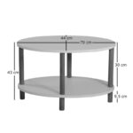 Τραπεζάκι σαλονιού Note Atlantic Pine 70x43x44cm ed12832 - Image 2