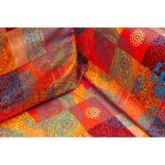 Διθέσιος Καναπές Κρεβάτι μέταλλο ύφασμα Patchwork 65x150x40 cm Chatto ed12841 - Image 2