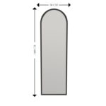 Καθρέφτης Emma mdf μαύρο 50x160cm ed12860 - Image 2