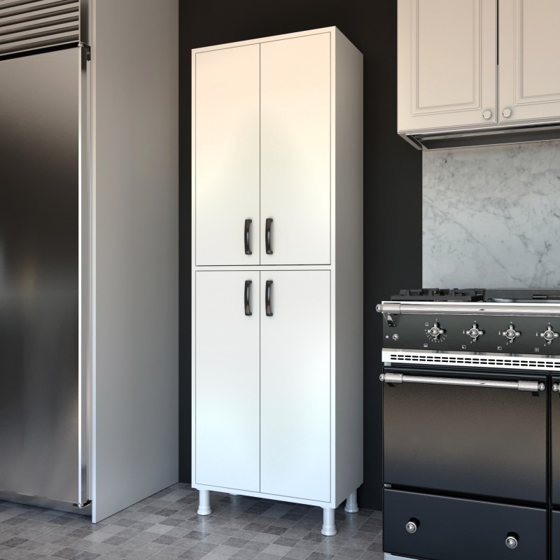 1286_0-800x800 Ντουλάπι Four άσπρο μελαμίνη 62 6x35 8x191εκ ed1286 - Image 1