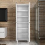 Ντουλάπι Four άσπρο μελαμίνη 62 6x35 8x191εκ ed1286 - Image 5