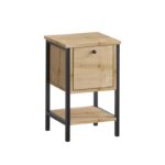 Βοηθητικό τραπέζι Sarah μαύρο sonoma 35x31x57cm ed12881 - Image 3