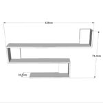 Ραφιέρα Nova atlantic pine μελαμίνη 120x14 5x71 4εκ ed12891 - Image 3